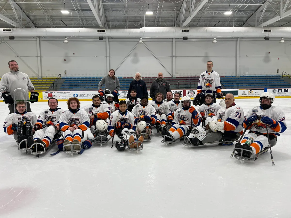 RoughRiders at the New England Sled Hockey Tournament